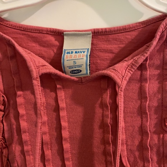 🎀2/$8🎀 Girls LS shirt with tie top - Picture 2 of 5